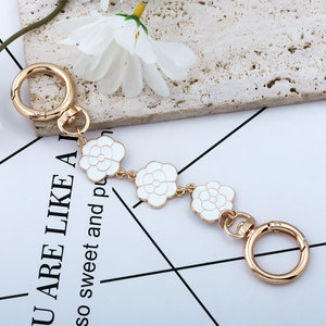 จี้กระเป๋าโซ่ Camellia กระเป๋าแฟชั่นกระเป๋ากระดุมสองเม็ดพวงกุญแจโลหะสร้างสรรค์ - Product Image 5
