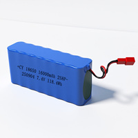 CY disesuaikan 18650 2S8P 7.4V 16000mAh baterai Lithium Ion isi ulang CE bersertifikat 500 siklus untuk elektronik Digital/skuter