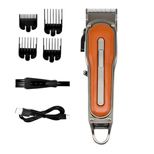 Tondeuses à cheveux de barbier professionnelles Tagliacapelli Machine lame en acier inoxydable électrique pour usage domestique fonctionnement anglais - Product Image 2