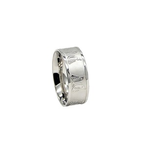 Trendy <b>Titanium</b> Steel Butterfly Etched Wide <b>Ring</b> Unisex Street Fashion Jewelry Gift Accessory - Product Image 5