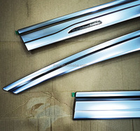 Déflecteur de vitre chromé pour Toyota Land Cruiser LC300, pare-soleil et pare-pluie pour pare-brise