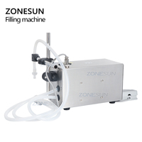 ZONESUN GFK-280 semi-automatique pompe à diaphragme à tête unique parfum cosmétique huiles essentielles Machine de remplissage liquide