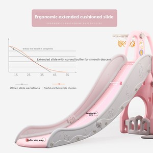 Ensemble de glissade et de balançoire multifonctionnel en plastique HDPE pour enfants en bas âge <span class=keywords><strong>avec</strong></span> but de football pour les écoles et les aires de jeux à domicile - Product Image 5
