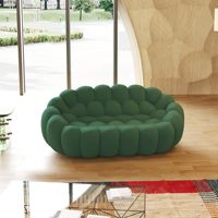78.74 ''moderne Orange bulle Convertible éponge confortable rembourré causeuse canapé 3D en forme de nid d'abeille hôtel salon appartement