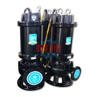 Pompe à eaux usées submersible 5,5 CV WQ, pompe à eaux usées pour sous-sol, fosse septique sèche, pompe de vidange des eaux usées, 80WQ40-16-4