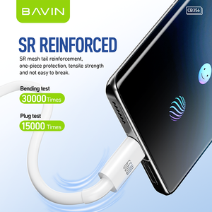 BAVIN venta al por mayor excelente CB356 66W tipo C USB C carga rápida cargador <span class=keywords><strong>de</strong></span> teléfono <span class=keywords><strong>celular</strong></span> datos <span class=keywords><strong>cable</strong></span> USB - Product Image 6