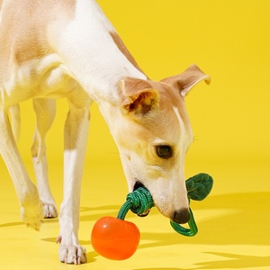 Jouet pour <span class=keywords><strong>chien</strong></span> en forme de <span class=keywords><strong>cerise</strong></span>, en nylon résistant aux morsures, pour tirer la corde, jouet interactif à mâcher pour chiens - Product Image 6