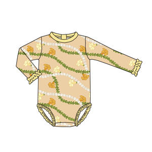 Traje de baño personalizado de una pieza para niños Traje de baño de encaje lindo de manga larga para niña Traje de baño seco y <span class=keywords><strong>protector</strong></span> <span class=keywords><strong>solar</strong></span> para niños - Product Image 6