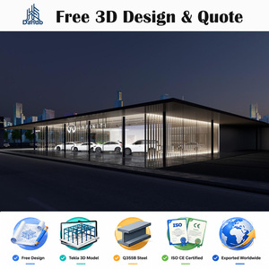 Edificio per Concessionaria Auto in Struttura d'Acciaio con Design Esterno Premium per Sala Esposizioni Auto e Costruzione di Centro Servizi - Product Image 6