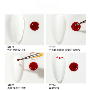 5 pz set di pennelli per unghie in acrilico a buon mercato per unghie funzionale strumento di smalto per unghie Rihenestone applicatore diamanti per Nail Art Dot pennelli - Product Image 2