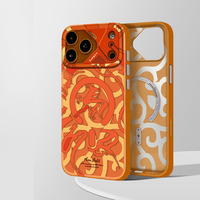 Coque de téléphone anti-chute haut de gamme personnalisée en usine, effet mat graffiti, avec boutons métalliques pour iPhone 18 17 16 Pro Max – Vente chaude