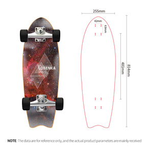 Skateboard professionnel personnalisé en érable chinois, 7 plis, planche à roulettes complète - Product Image 4