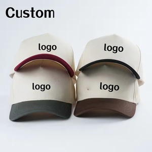 Gorras de Béisbol de Algodón Ajustables Unisex Personalizadas, Gorra de 5 Paneles con Logotipo Bordado Personalizado al por Mayor - Product Image 1