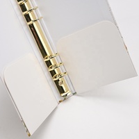 Carpeta de presentación OEM personalizada con anillas O, D y Q, tamaño A4/B5, con cubierta de papel y bolsillo interior para almacenamiento de documentos de oficina, para uso de marca.