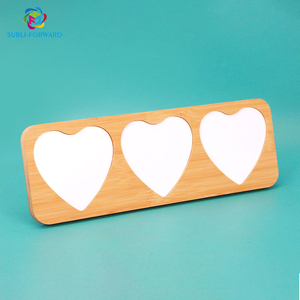 Subli-avanti artigianato di bambù sublimazione immagine in bianco per il regalo di natale di bambù cornice per la stampa a caldo - Product Image 4