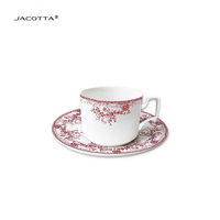 Rose Rose assiettes ensembles vaisselle assiette en céramique plateau plateau tasse à café soucoupe plats en gros