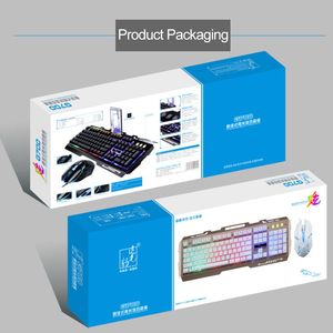 Bàn Phím Chơi Game G700 + Bộ Chuột Có Dây Quang Điện USB Kim Loại Internet Cafe Loại Treo Đèn Nền - Product Image 6