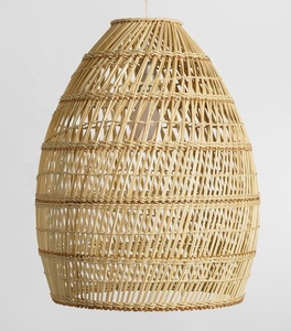 Arturest Wabi Sabi hecho a mano Industrial diseño chino lámpara de ratán sombra colgante luz única SISU decoración de RL-602 iluminación Vietnam - Product Image 1