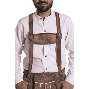 Tirantes Bávaros Personalizados para Hombre, 3.5cm, Piel de Oveja con Hebillas de Aleación para Disfraz de Oktoberfest - Product Image 2