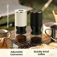 Moulin à café électrique et manuel rechargeable par USB, broyeur de grains de café, accessoire pour café
