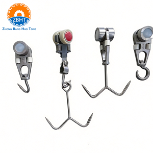 Polea rodante para matadero de ovejas con ganchos para colgar cadáveres, maquinaria de componente central de alta resistencia para mataderos de cabras - Product Image 6