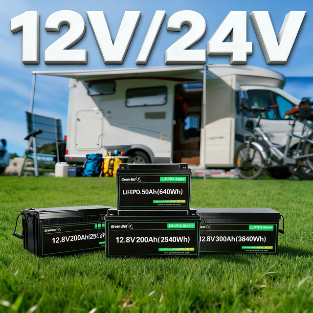 Greenbatt 25.6V 100Ah 200Ah Lithium Battery Rechargeable LiFePO4 24V LiFePO4 Lithium Ion Batteries