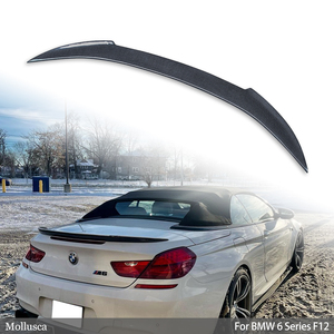 For 6 Series Convertible 2Door/F12 M6 V Style Carbon Fiber <b>Rear</b> <b>Spoiler</b> Trunk Wing 2011-2018 - Product Image 1