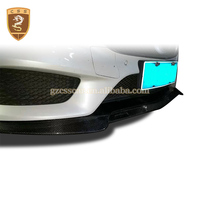 Lèvre de pare-chocs avant pour Mercedes Benz Classe CLS C218 Style BB 2015-2016 en fibre de carbone noir brillant