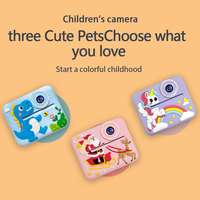 Cámara de Impresión Instantánea Pixel Kids de 2400W, Cámara de Juguete Portátil con Impresión Térmica, Grabadora de Fotos y Vídeos para Niños, Regalo para Jugar al Aire Libre