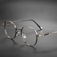Montures de lunettes optiques en alliage métallique ultra-fines, vente en gros, montures de lunettes en métal tendance