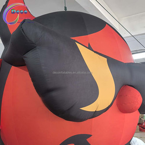 Bắt mắt phim hoạt hình Inflatable treo bò với sừng và kính cho quảng cáo inflatables - Product Image 6