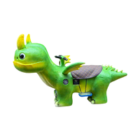 Dinosaure animatronique réaliste avec yeux 3D en silicone, son rugissant et lumières LED pour parc d'attractions, idéal pour les enfants