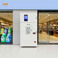 Le distributeur automatique de liquides XY Mini est doté d'un écran tactile de 10,1 pouces et peut vendre des produits liquides tels que la lessive.