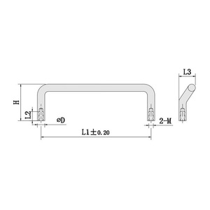 Stainless Steel U Shaped Handle A 1075S Solid Welded Sheet Metal For Server Racks And Distribution Boxes - Product Image 1