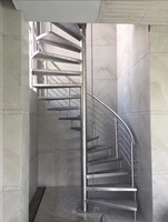 Marches d'escalier en spirale en acier galvanisé sur mesure, anti-corrosion, haute résistance, pour quais extérieurs, toits, terrasses, marches métalliques industrielles