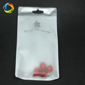 Flat Bottom Packaging Pouch Custom Printed Zip Lock Bag Matte Or Glossy Finish PVC Plastic Zoplock Bags With Handling Hole