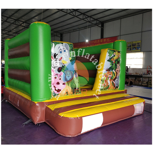 <span class=keywords><strong>Castillo</strong></span> Inflable con Temática de Mini Jungla Safari, con Estampados de Animales de Dibujos Animados, <span class=keywords><strong>para</strong></span> Fiestas Infantiles, Alquiler de Parques Infantiles <span class=keywords><strong>para</strong></span> Eventos - Product Image 2