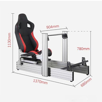 Chine Fabricant Plus Version Chaise de jeu de course Profil en aluminium industriel Simulateur Support de siège de volant