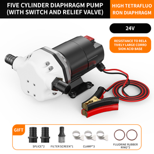 Pompe à diaphragme à moteur sans balais Cavitt 12V/24V/48V avec interrupteur, joints EPDM, qualité marine, support personnalisé, qualité marine garantie - Product Image 6