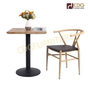 Reposabrazos De estilo europeo con marco De Metal, silla De comedor De estilo europeo con reposabrazos De roble, para <span class=keywords><strong>Restaurante</strong></span> Y apilado - Product Image 2