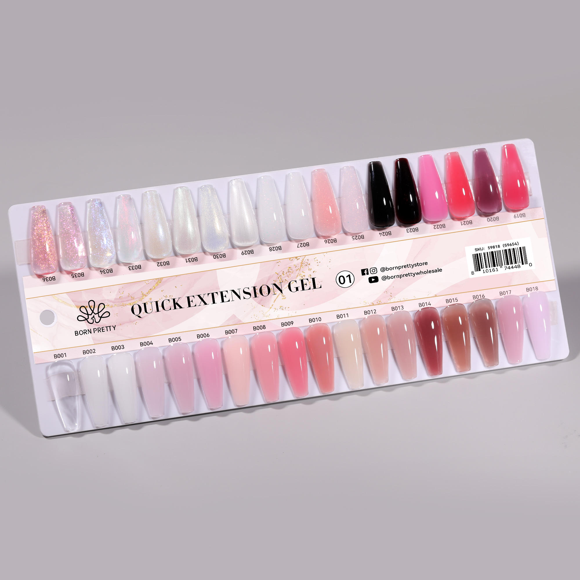 59818 BIAB Builder Extension Gel  (B001-B036)