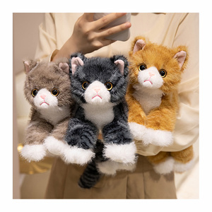 Peluche Gatto Lungo e Morbido 40/50cm, <span class=keywords><strong>Regalo</strong></span> di Compleanno, Giocattolo Imbottito - Product Image 1