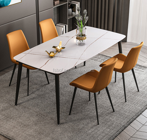 Nuevo diseño, muebles de comedor, mesa de mármol, mesa de comedor y silla con tablero de roca italiano - Product Image 5