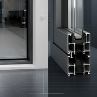 Fenêtre à battant série 120, à section fixe centrale, double ouverture, à rupture de pont thermique, en alliage aluminium-magnésium, triple vitrage, ouverture vers l'intérieur