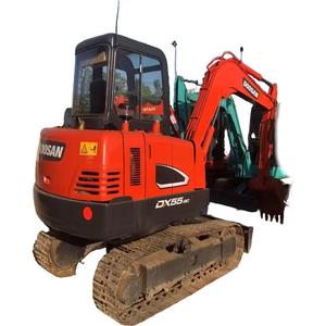Doosan-Excavadora de orugas usada con motor de componentes básicos, engranaje de bomba PLC, 1 año de garantía para la venta - Product Image 1