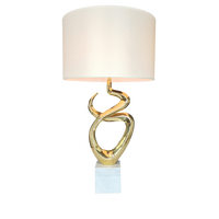 Offre Spéciale lampe de bureau intérieure Design artistique incurvé, accessoires de luxe, lampes de Table de salon fantaisie