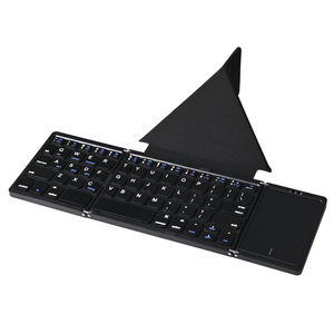 BT Foldable <b>Keyboard</b> with Touchpad Wireless <b>USB</b> Type C Charging port Mini <b>keyboard</b> for Tablet Phone - Product Image 1