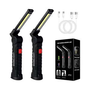 Portable <b>LED</b> Torch Flashlight New Foldable Magnetic Suction Cob USB Rechargeable IP65 for Camping Maintenance Handheld <b>Working</b> - Product Image 4