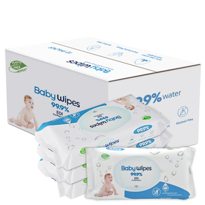 Hot Sale Wet <strong>Wipes</strong> No Alcohol Biodegradable 99.9% RO Purified Water Organic <strong>Baby</strong> <strong>Wipes</strong> - Product Image 2