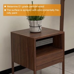 Bàn cạnh giường ngủ với tủ lạnh sắt đen đầu giường phòng khách phòng ngủ đèn bàn pha lê - Product Image 3